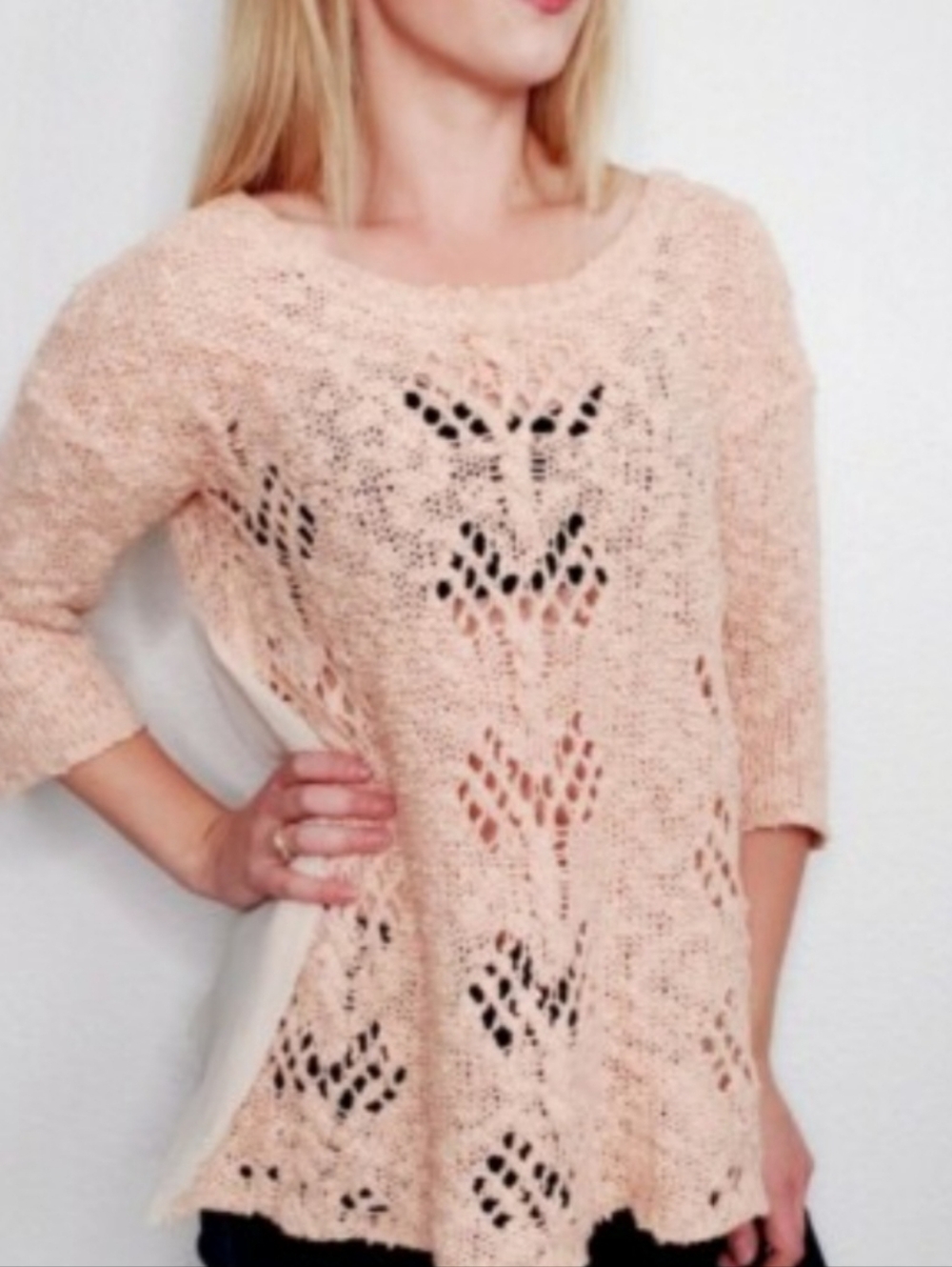 Anthropologie Knitted And Knotted Loose Knit Sweater. Bohemian. Soft Girl.